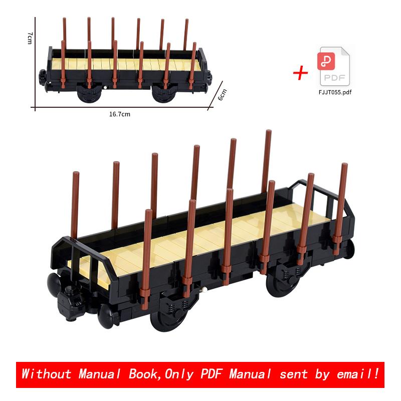 Creative Technica Ideas City Christmas Retro Sightseeing Carriage Tank Car Train Moc Railway Express Bricks Building Blocks Toys