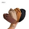 PROLY Новая Мода Женские Аксессуары для Волос Широкий Бок Перекрещенный Узел Тюрбан Осенний Головной Убор Взрослая Повседневная Повязка на Голову