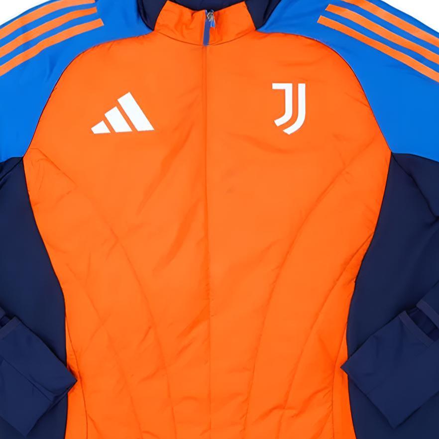 adidas Ювентус 2024-25 Цветной блок 1/4 молния с капюшоном Длинный рукав Удобная футбольная футболка Унисекс топы IT3596