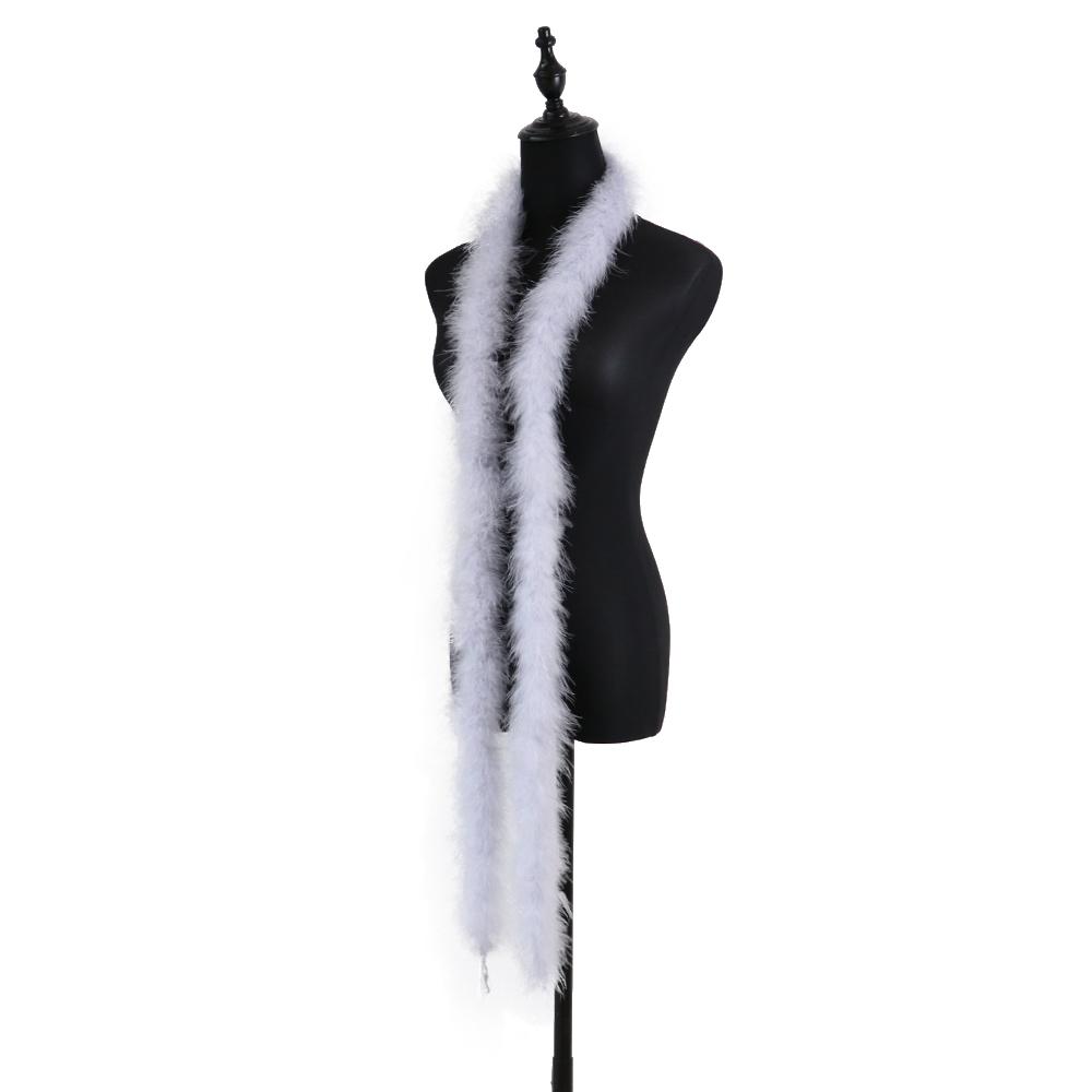 2Meters Colorful Marabou Turkey Feathers Boa 20G High Quality Plumes Shawl For Home Party Wedding Dress Decoration Feather Scarf