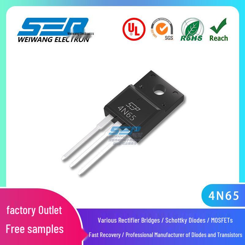SEP 4N65 N-канальный MOSFET 650В 4А TO-220F Пластиковый корпус