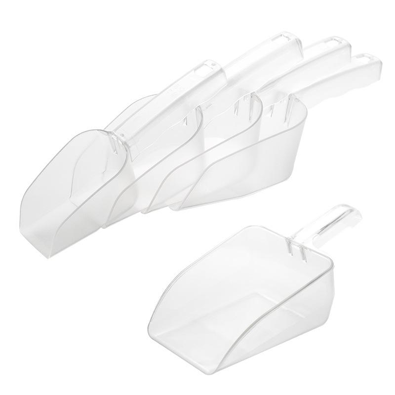 Утолщенный пластиковый многоцелевой совок для льда, попкорна, муки, риса, корма, сухофруктов, чая и сахара.