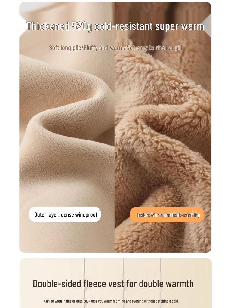 Children's Fleece-Lined Winter Vest for Boys and Girls - Warm School Uniform Outerwear.