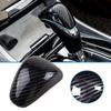 1 PCS Gear Shift Knob Cover Carbon Fiber Easy Installation