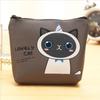 Cartoon Cat PU Leather Coin Bag Pure Zipper Cartoon Cute Cat Coin Key Bag Money Pocket Women Men Coin Purse Small Wallet Kid