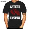 CAMISETA POCHINKI MY CITY PLAYERUNKNOWN BATTLEGROUND PUBG SWEATSHIRT T SHIRT Sleeves Cotton T-Shirt Fashion Top Tee Plus Size