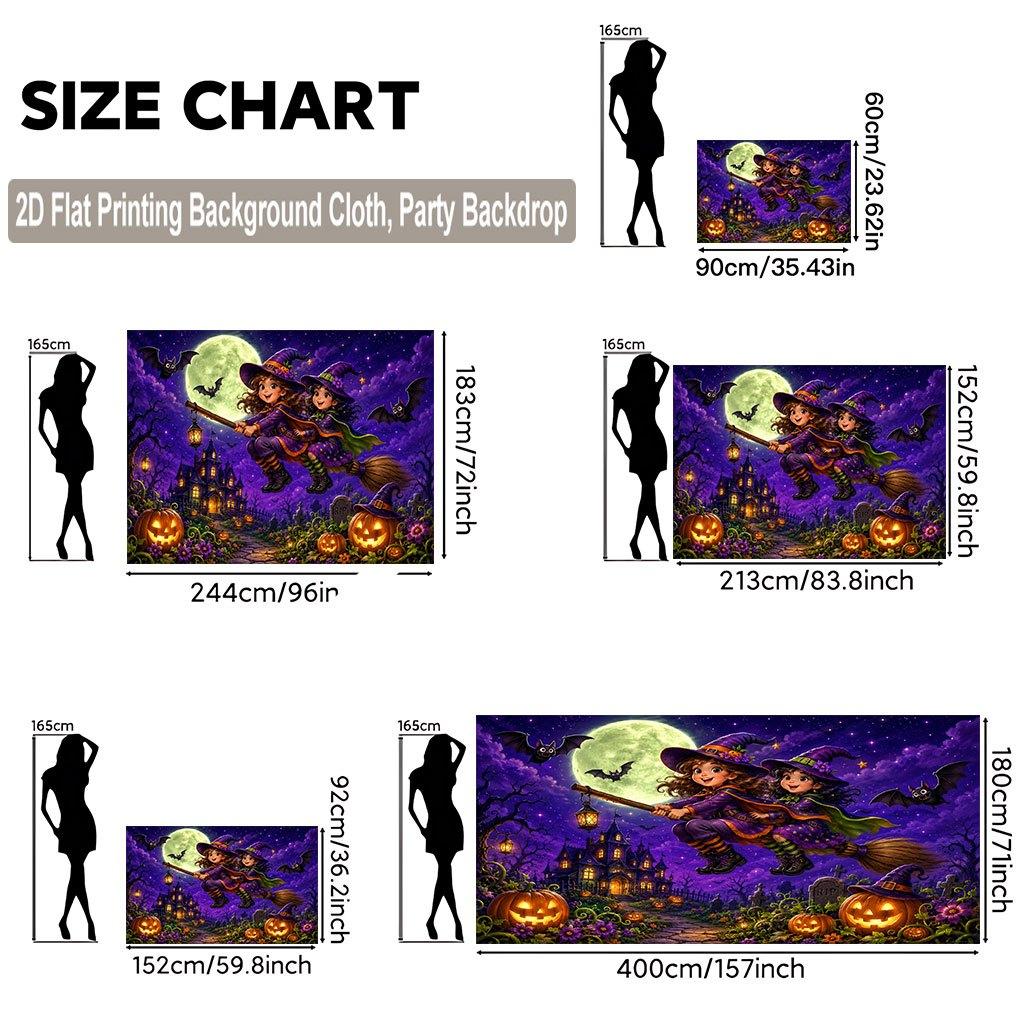 Halloween scene background fabric, suitable for indoor photo backgrounds, suitable for decoration and home decoration.