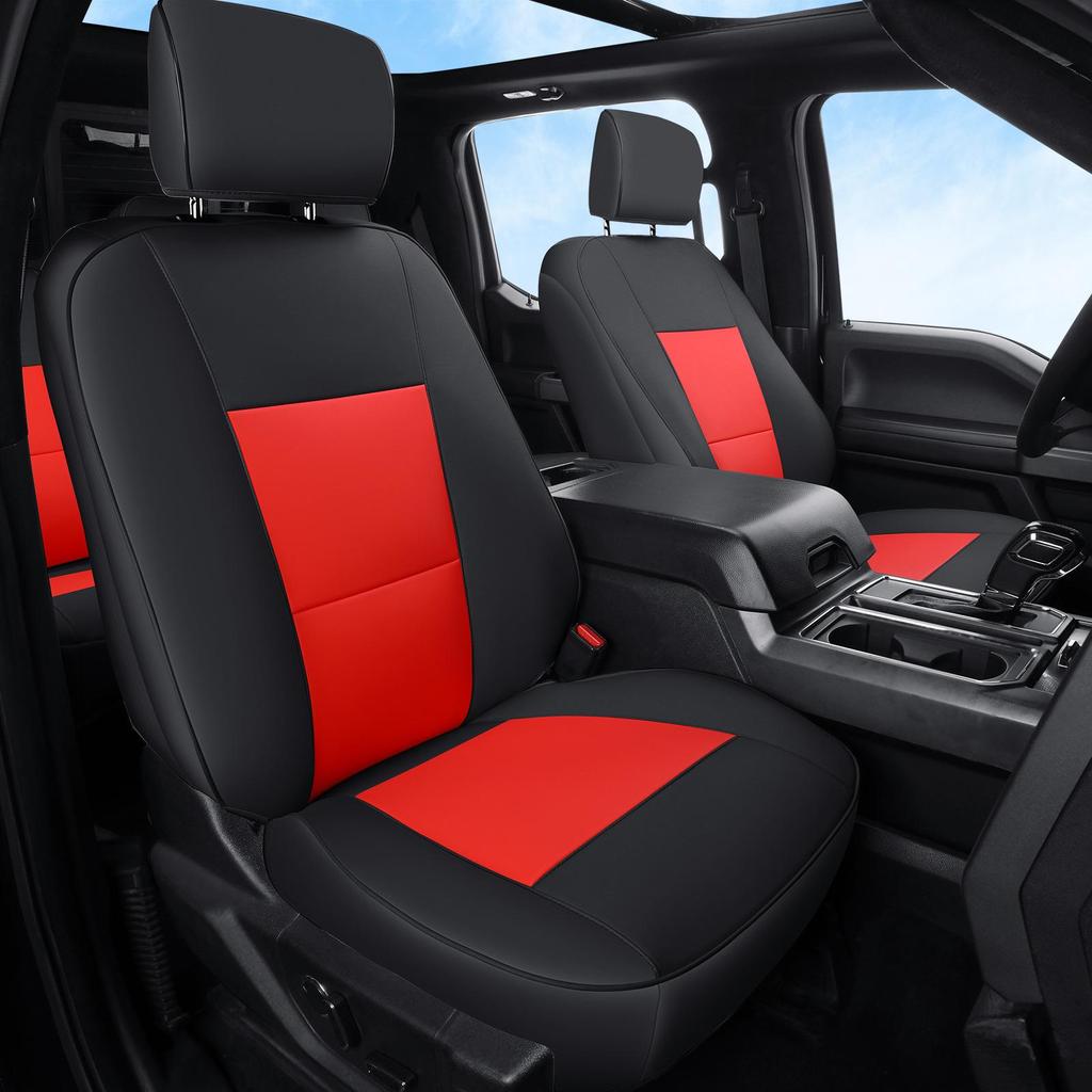 Ford Raptor F150 Leather All-Season Seat Cover, Fully Wrapped, Vehicle-Specific Cushion
