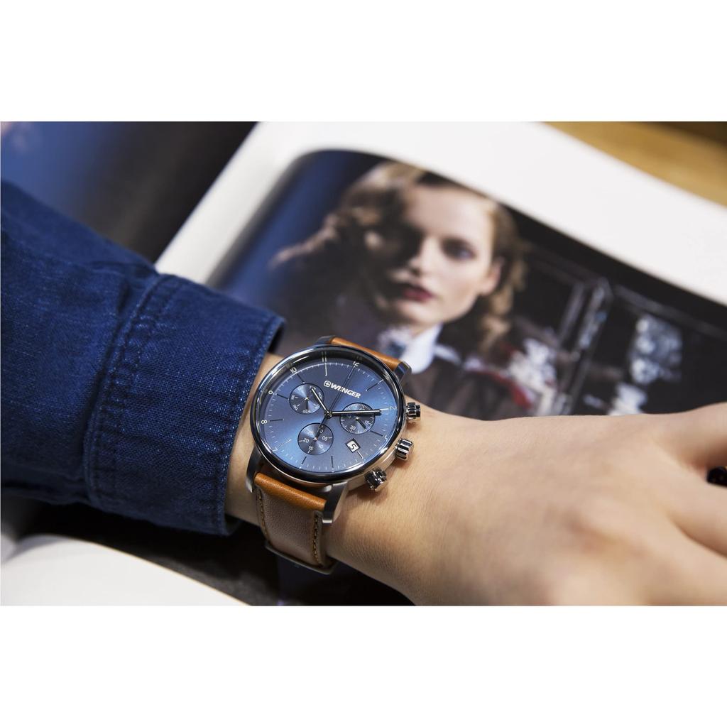 Wenger Часы URBAN CLASSIC CHRONO Подарок Кварцевые (Венгер) (Городская классика) 01.1743.104 []