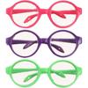 Игрушки для девочек 3 пары очков для кукол, кукольные очки, миниатюрные пластиковые очки, оправа круглых очков, мини-очки для кукол 18 дюймов, игрушка