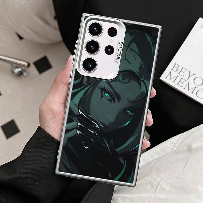 Черный крутой мягкий чехол для телефона V-Valorant Game для Samsung Galaxy S24 S25 FE S26 Edge S23 Ultra S22 Plus S21 + Ударопрочная задняя крышка