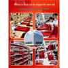 2026 Corporate Event Red Scarf with Custom Logo Embroidery - Anniversary Celebration Shawl