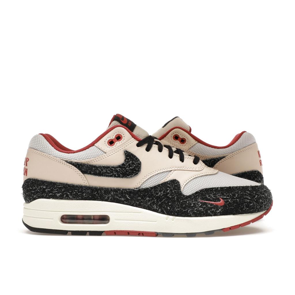Nike Air Max 1 Keep Rippin Stop Slippin 2.0 Unisex Sneakers Cream Pearl-White Black FD5743-200