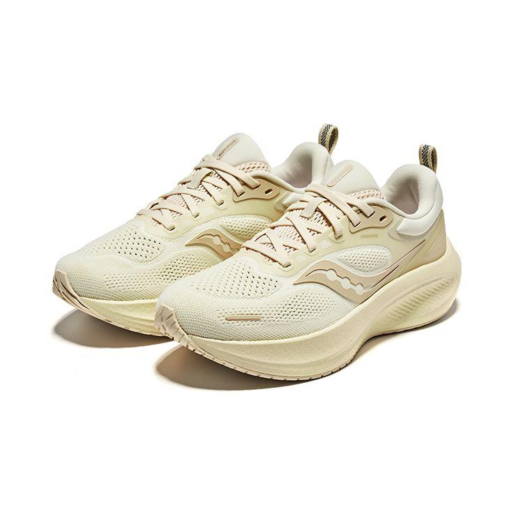 SAUCONY Surge 3 Универсальные Удобные Тканевые Амортизирующие Дышащие Легкие Низкие Повседневные Кроссовки для Бега Женские кроссовки Бежевые S18215-2