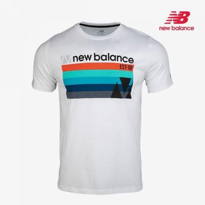 New Balance Графическая футболка HeaTer с функциональным круглым вырезом и коротким рукавом