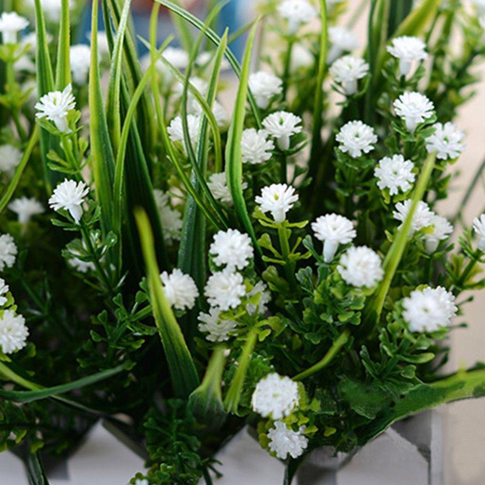 Декор для дома в отеле, пластиковый цветок, искусственные растения, свадебная искусственная трава