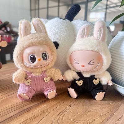 Только Одежда Плюшевые Игрушки Аксессуары для Одежды Куклы LABUBU Деревянные Пряжки Комбинезоны