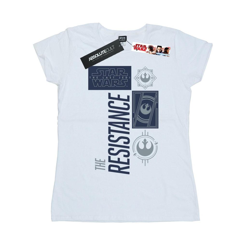 Star Wars Womens/Ladies The Last Jedi The Resistance Cotton T-Shirt
