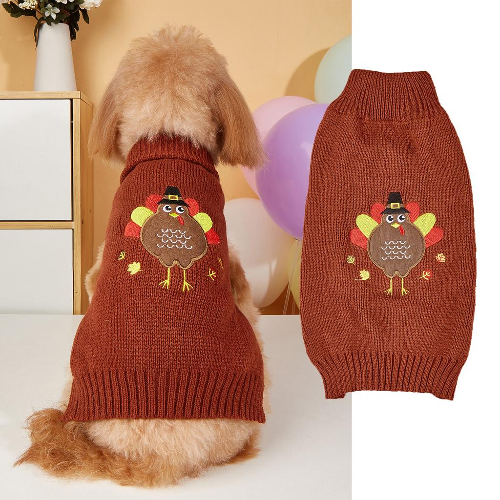 Pet Clothes Small and Medium sized Dog VIP Teddy New Santa Claus Pet Knitted Sweater Dog Clothes