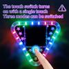 Truck rear end collision prevention solar warning flashing light car LED taillights wiring free display motorcycle warning light