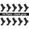 10Pairs/Lot Men Socks Combed Cotton Black Casual Business Breathable High Quality Man Sock New For Male Plus Size EU38-48