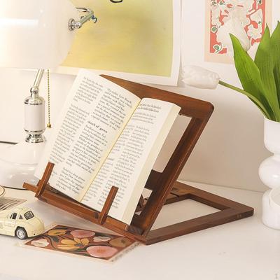 Деревянная подставка для книг, подставка для ноутбука, складной легкий поднос, универсальная, модная, регулируемая полка для кулинарной книги