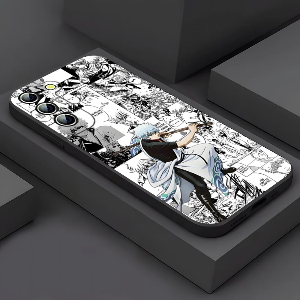 Чехол для телефона с аниме Гинтама для Samsung S26 S25 Ultra S24 S22 S23 S20 Fe S21 Plus A54 A34 A16 A53 Задняя крышка