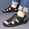 Fashion New Fashionable and High-quality Men's Top Layer Cowhide Roman Beach Shoes Summer Men's Breathable and Non Slip Outdoor Sandals