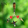 Elastic Hummingbird Feeder Nozzle 4PCS Replacement Parts, Simulated Red Flowers Shape, Universal Tool-free Repair Fit Silicone Waterproof Bird