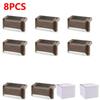 4-32pack Warm White Solar LED Step Lights Waterproof Outdoor Garden Path Stair Balcony Night Light Patio Fence Light Decoration