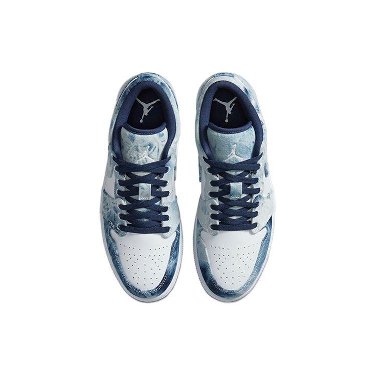 Мужские кроссовки Air Jordan 1 Low SE Washed Denim Blue Washed-Blue White CZ8455-100