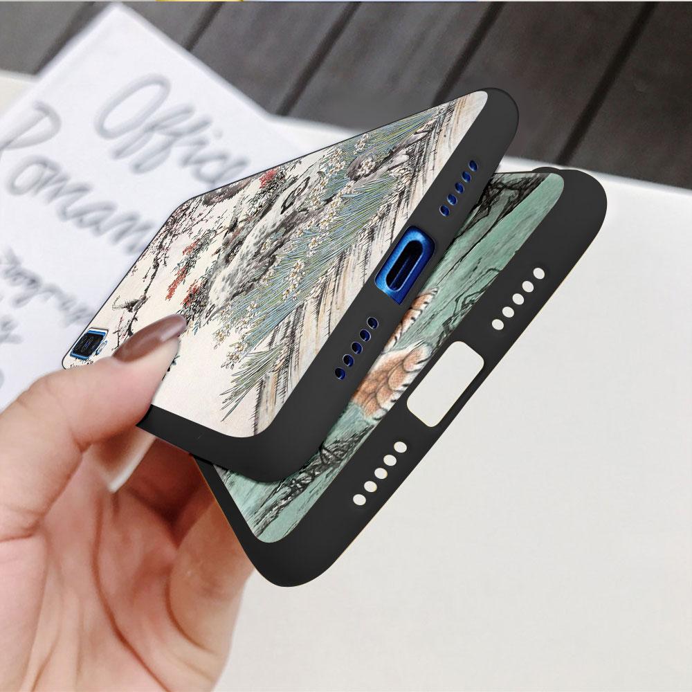 Чехол Tiger Crane ART для Samsung Galaxy A52 A12 A51 A53 A33 A71 A32 A31 A21 A01 A11 A22 черный чехол для телефона TPU