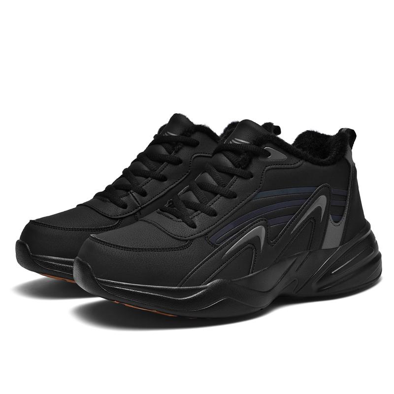 Осенне-зимняя мужская спортивная обувь большого размера плюс бархатные теплые зимние ультралегкие мужские ботинки