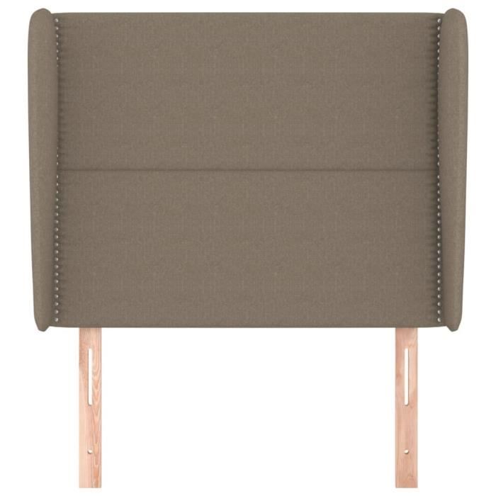 VidaXL Headboard with Ears Taupe 93x23x118-128 Cm Fabric3117802
