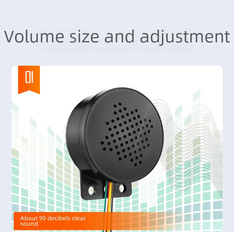 Система контроля доступа с голосовым управлением для дверей и строительных площадок, напоминание о безопасности с помощью автомобильного гудка.