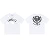 Cross-border new graffiti letter printing European and American street trendy brands loose and versatile casual men's and women's short-sleeved round