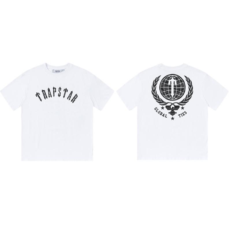 Cross-border new graffiti letter printing European and American street trendy brands loose and versatile casual men's and women's short-sleeved round
