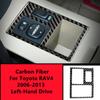 Углеродное волокно, панель переключения передач автомобиля, панель ручного тормоза, декоративная крышка, накладка, наклейки для салона автомобиля Toyota RAV4