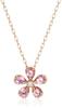 Necklace K10 Pink Cold Pink Trimaline Diamond Sakura Sakura AJAN152240TP [Vendome Aoyama] [Official]