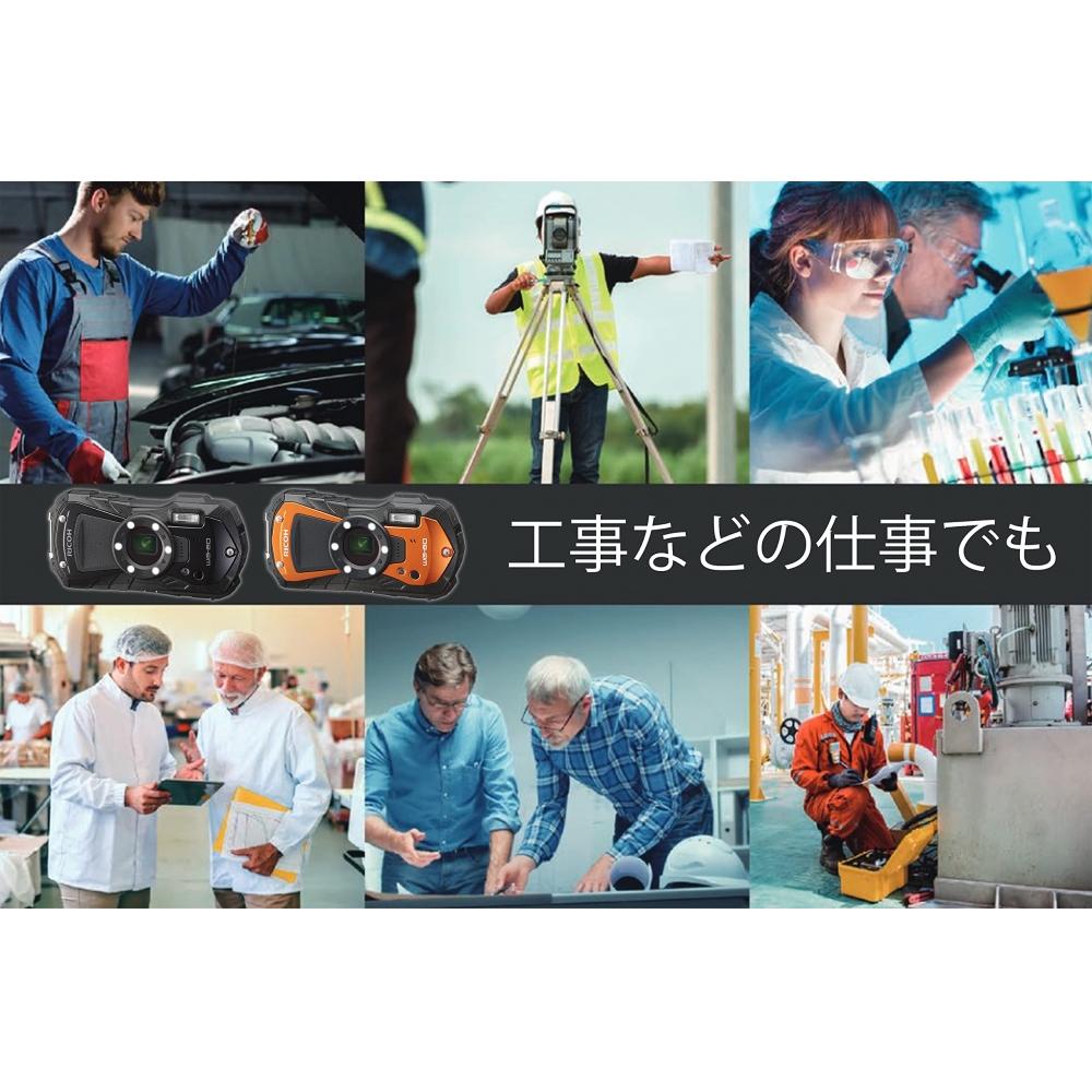 Ricoh WG-80 BLACK Ricoh подлинная водонепроницаемая цифровая камера 14м водонепроницаемость (2 часа непрерывно) 1,6 м ударопрочный пылезащитный -10℃ устойчив к холоду Прочный корпус