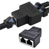 Charger Ethernet Network Cable RJ45 Splitter Plug Adapter Connector 1 To 2  LAN