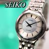 [USED] SEIKO Silver Round Shell Women's Watch 1046