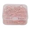 20pcs Shaped Paper Clips Metal Material Guitar Shape Rose Gold Light Portable Cute Office Clips for