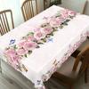 Весенние розовые розы цветы льняная скатерть свадебное украшение сезонные цветочные бабочки скатерти украшения на День матери
