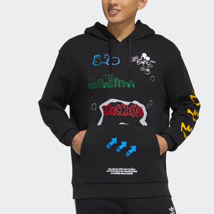Adidas Originals Fangtastic Sweatshirts Men's Black Hooded Moderate Regular H37060