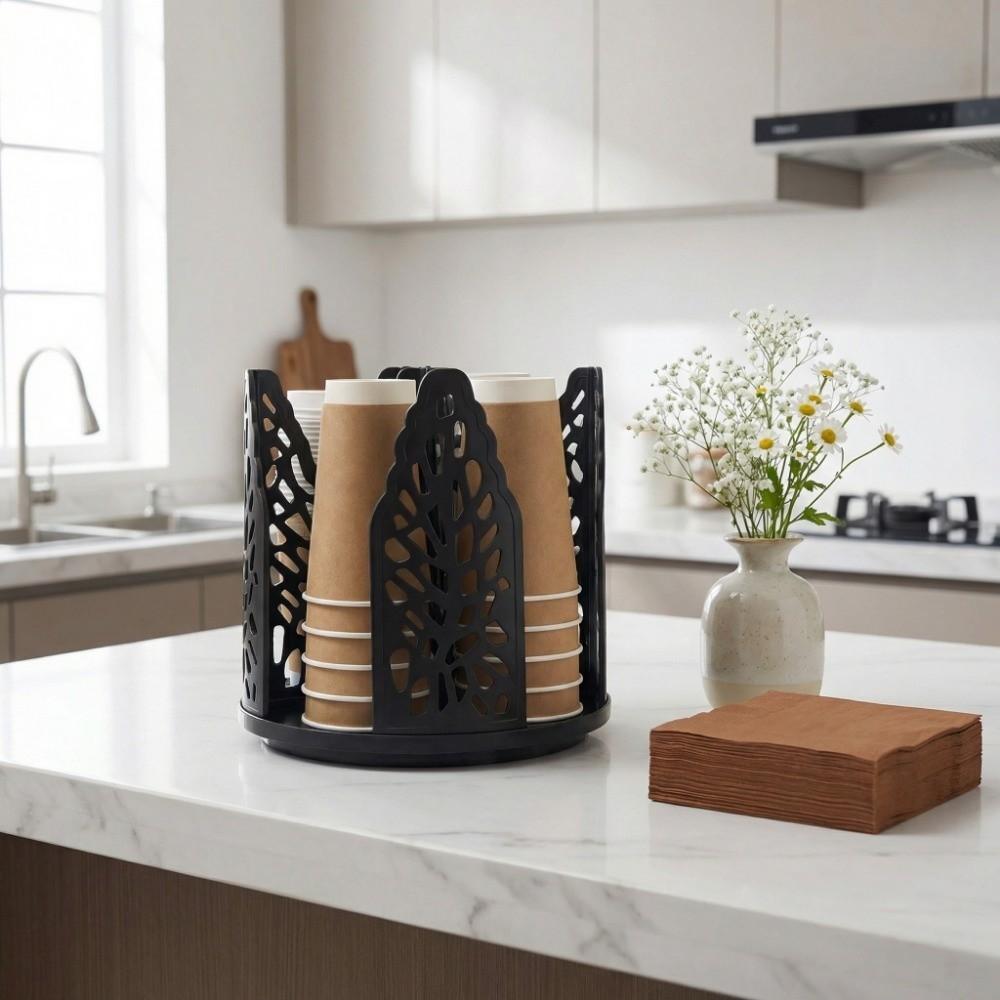 Detachable Cup Storage Rack 4in1 Paper Cup Holder Paper Cup Dispenser  Commercial Use