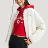 adidas FW25 Легкая утепленная куртка Теплая спортивная куртка со стойкой воротником Однотонное хлопковое пальто Женская куртка KH2664