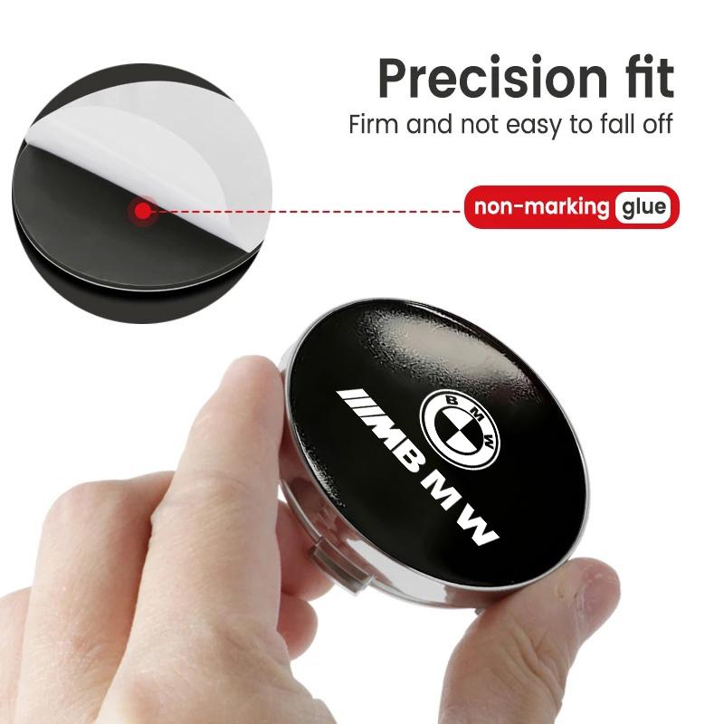 4pcs Car Emblem Wheel Center Hub Caps Badge Wheel Decal Sticker For BMW M F10 F20 F30 F40 F15 F25 F26 F31 F49 E62 E83 E84