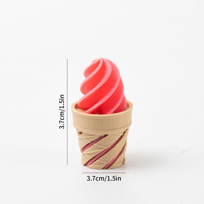 3D Printed Spiral Cone Impossible Passthrough Fidget Toy Three-Dimensional Spiral Decompression Spinning Ornament Relief Toys
