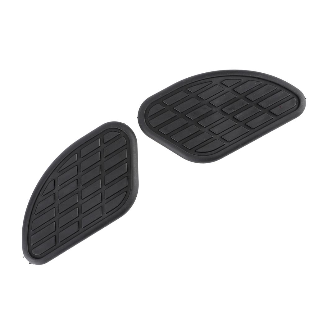 Pair of Motorcycle Fuel Tank Traction Pad Protector Vintage Universal Knee Grip Decals